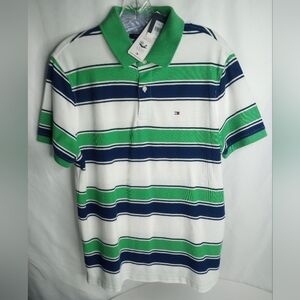 *Tommy Hilfiger Polo Striped Shirt Size M